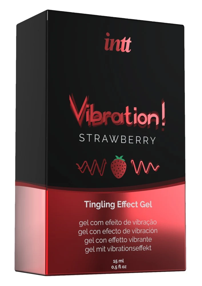 Strawberry tintelende gelvibratie 15 ml