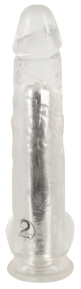 Transparante vibrator met zuignap en 10 vibratiestanden