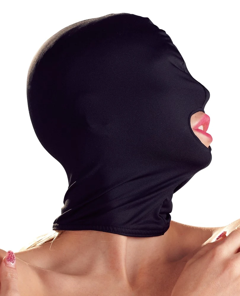 Bad Kitty zwart hoofdmasker met mondopening