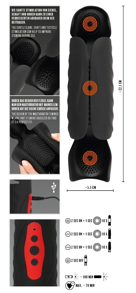 Rebel Penis Trainer met 3-Punts Vibratie