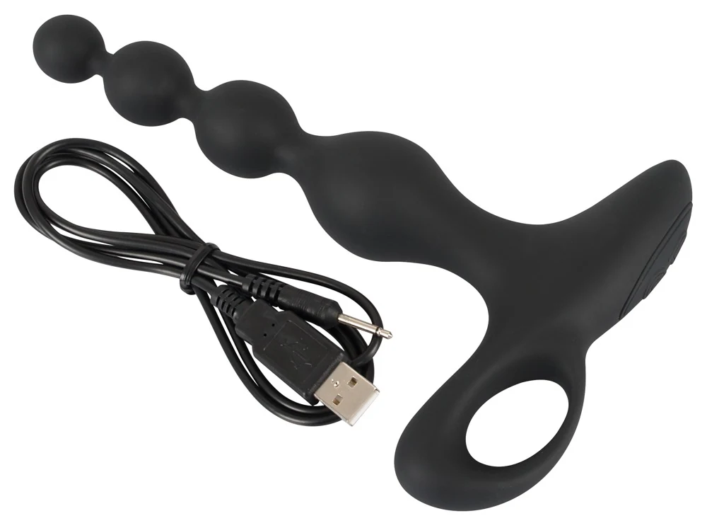 Waterdichte anaal vibrator met oplopende ballen