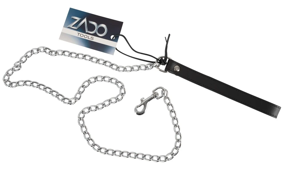 ZADO leiband met metalen ketting 110 cm
