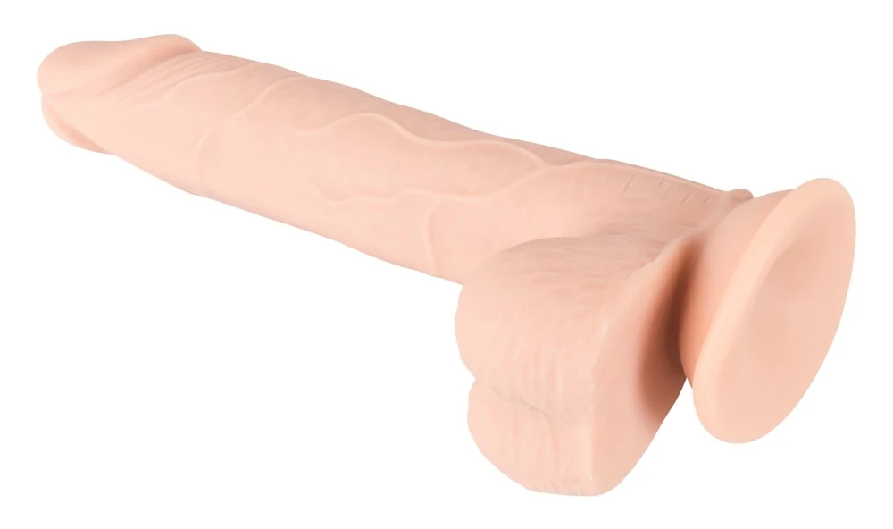 Flexibele dildo met zuigvoet 24 cm