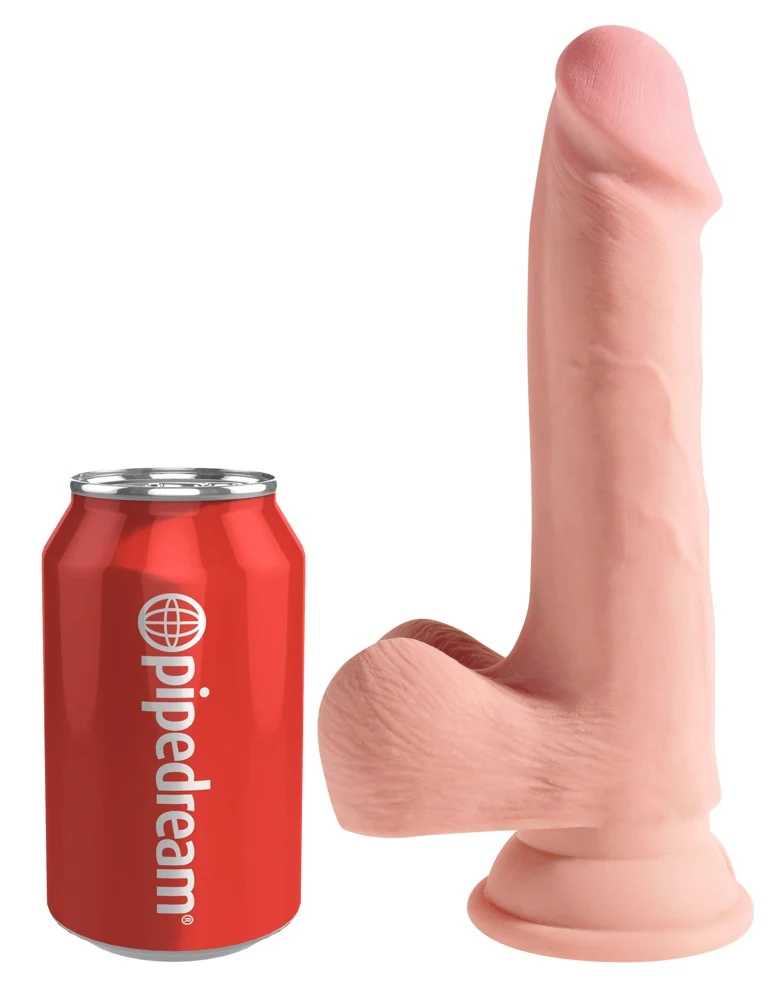 Realistische dildo met zachte buitenlaag en zuigvoet