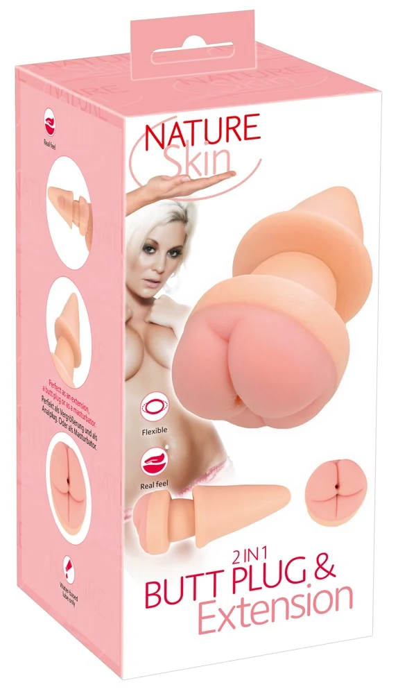 Nature Skin 2-in-1 butt plug & penis sleeve