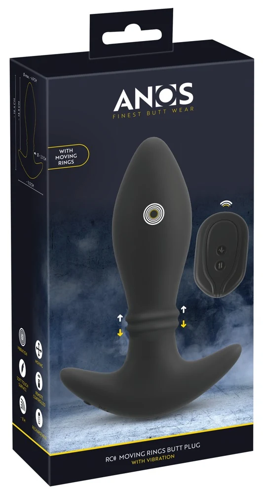 ANOS RC Moving Rings vibro anale plug