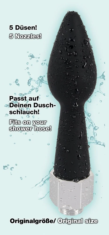 2-in-1 anaalplug en intieme douche