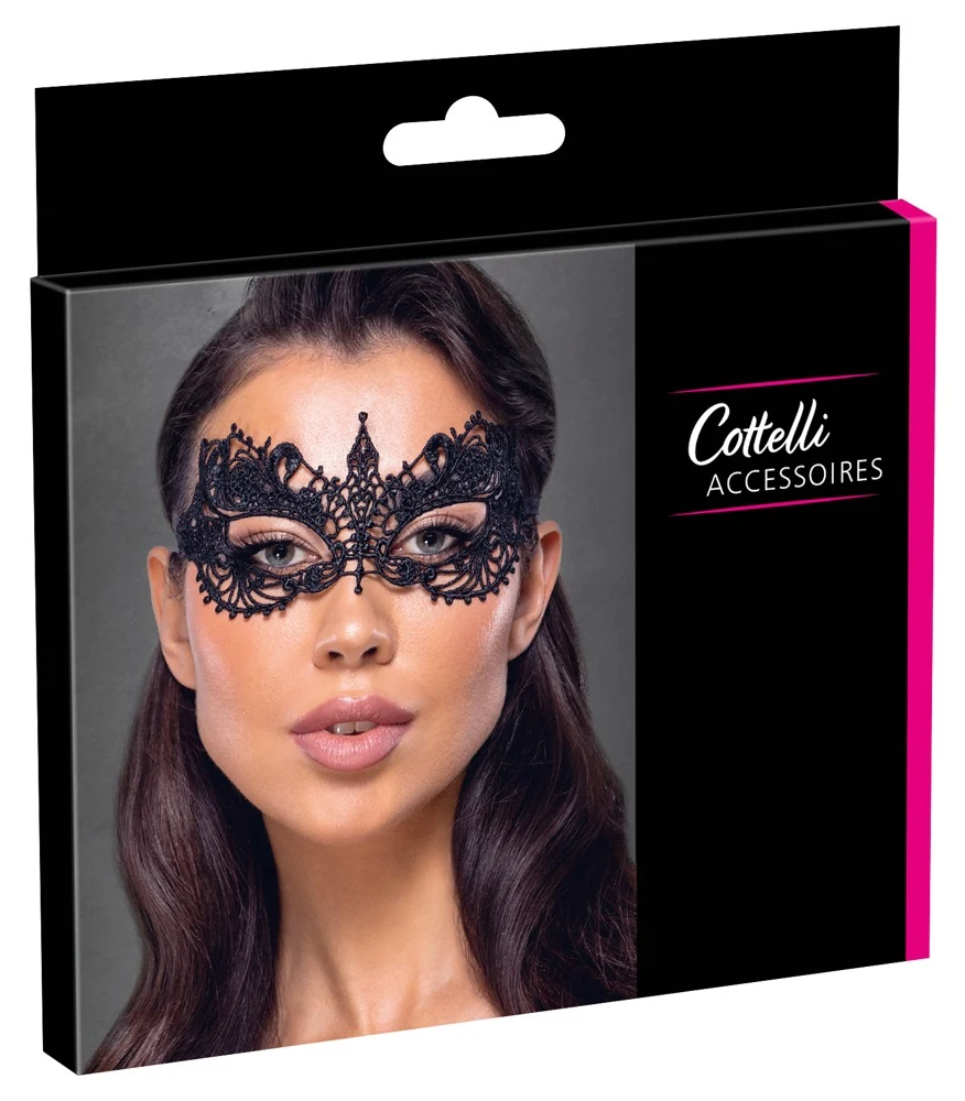 Cottelli zwart oogmasker met borduursel