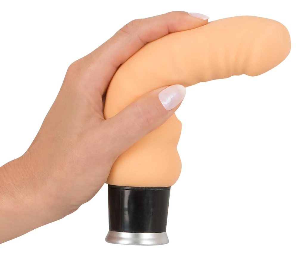 Realistische vibrator met buiging en 8 standen
