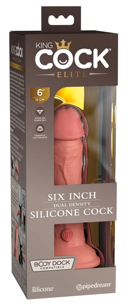 King Cock Elite 6 inch dual density siliconen dildo