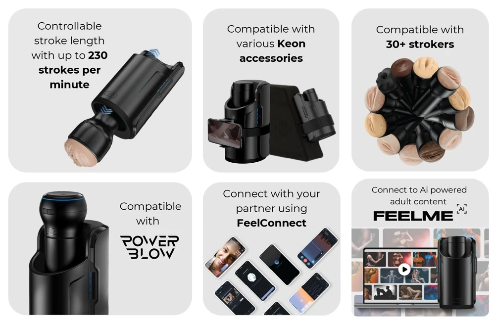 Kiiroo Keon WiFi Combo Set met FeelStroker