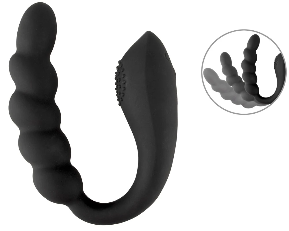 Black Velvets buigbare dubbele vibrator