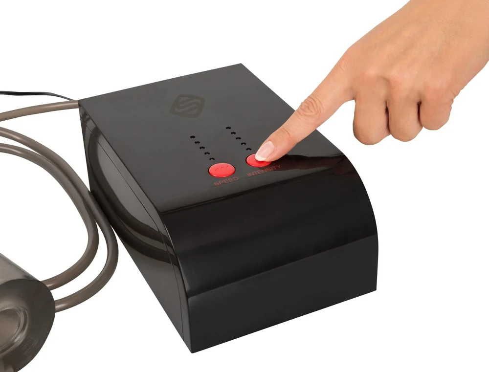 Elektrische masturbator met handsfree stimulatie