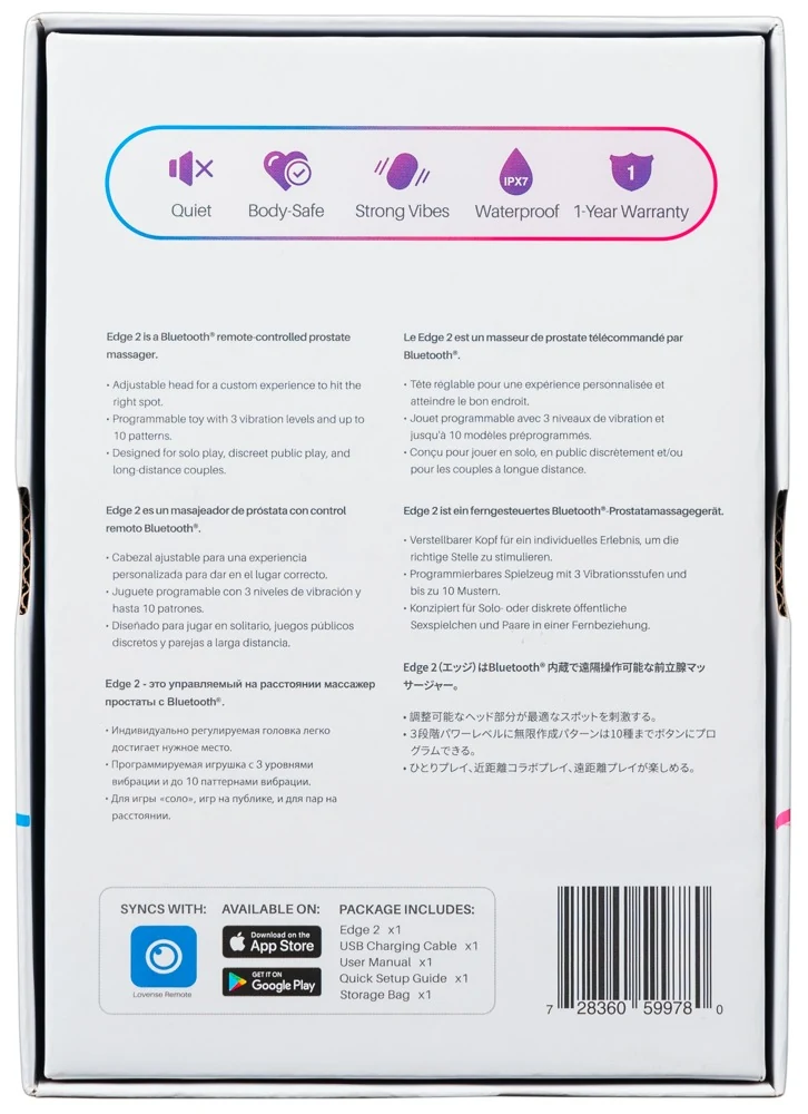 Lovense Edge 2 prostaat massager met app