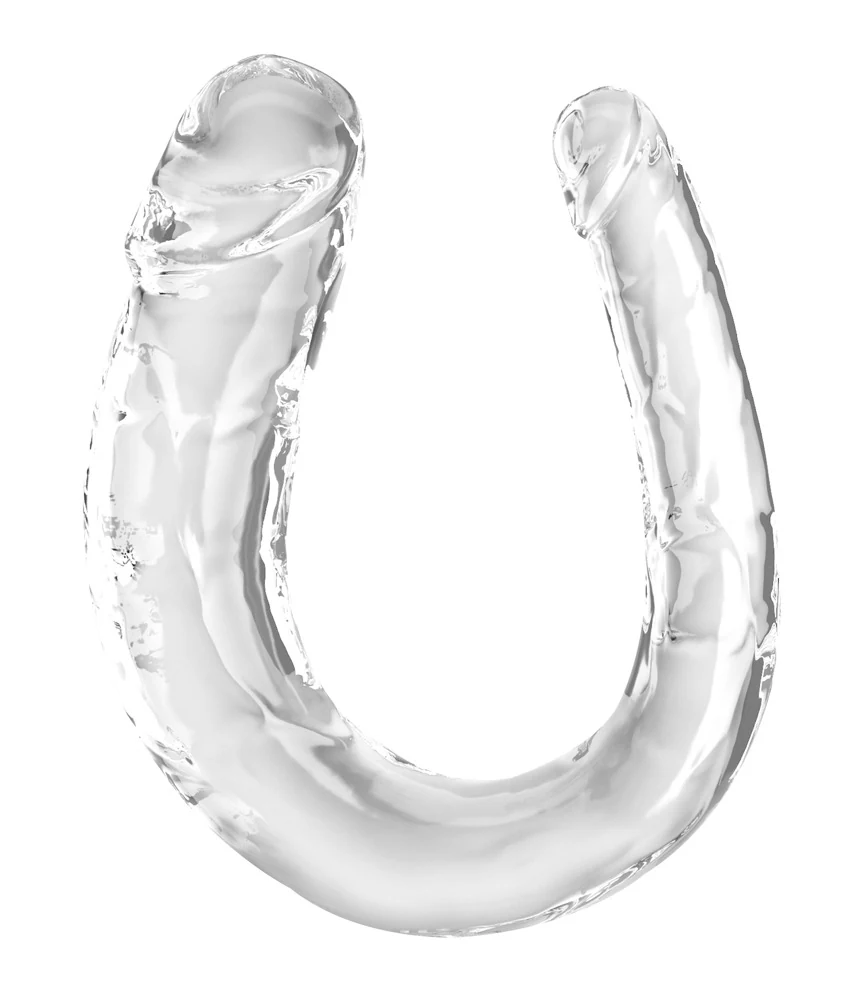 King Cock Clear Double Trouble dubbele dildo