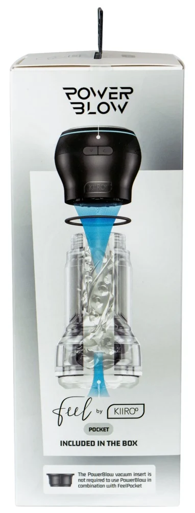 Kiiroo Feel Pocket Stroker Crystal met PowerBlow