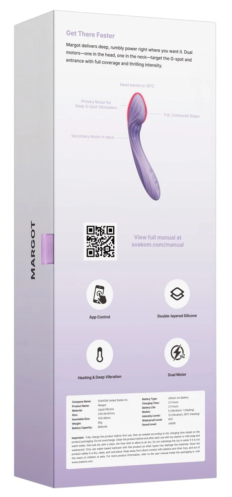 SVAKOM Margot app-gestuurde G-spot vibrator