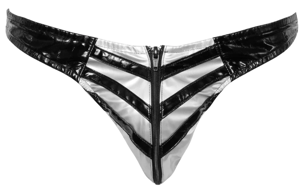 Black Level lakenslip met zilverkleurig ritszakje