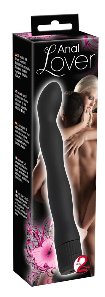 Gegolfde anaalvibrator met regelbare vibratie