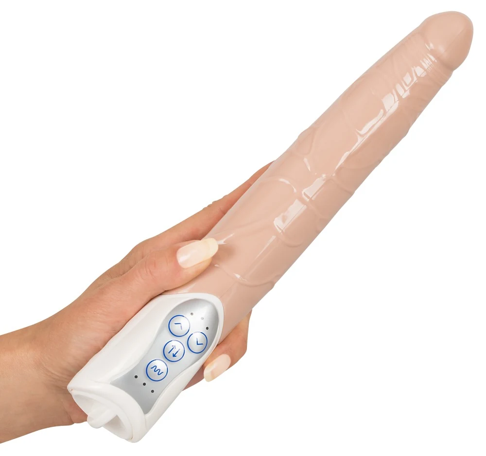 Realistische vibrator met duwfunctie