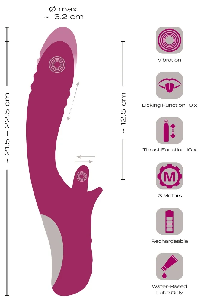 Javida Licking & Thrusting vibrator