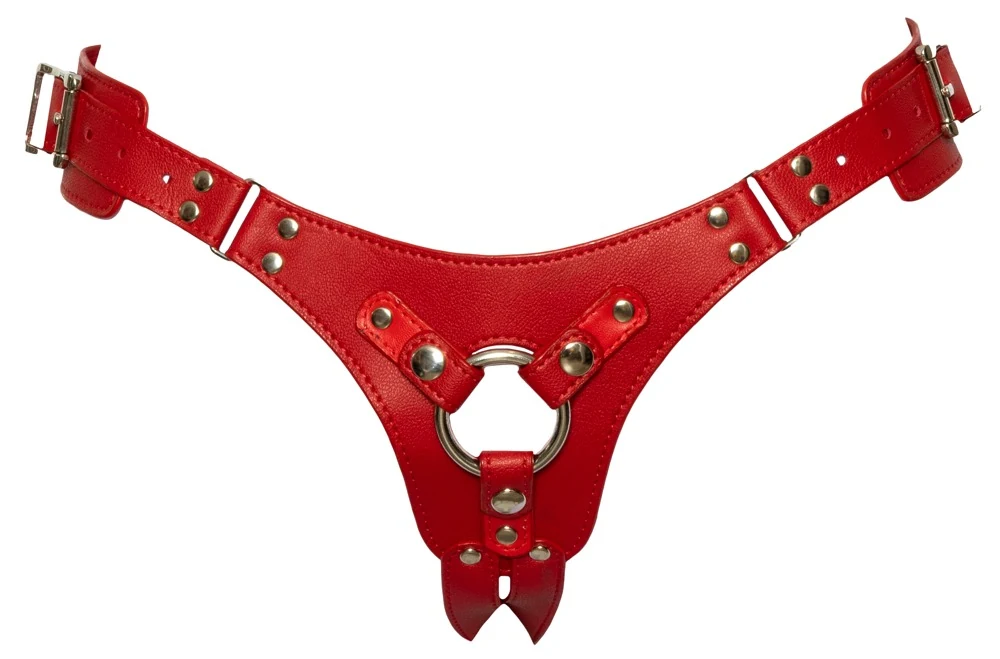 Bad Kitty strap-on in rode lederlook