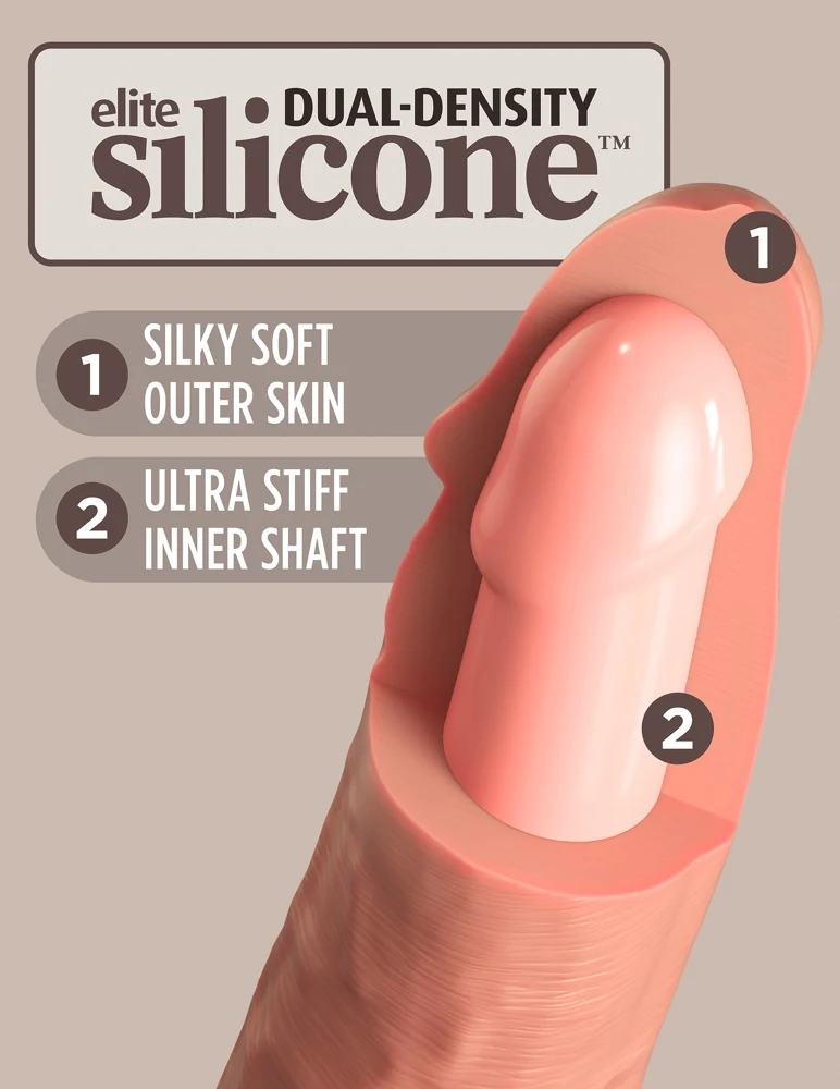 King Cock Elite 6 inch dual density siliconen dildo