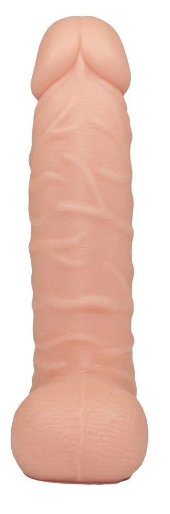 Natuurlijke dildo met testikels 17 cm
