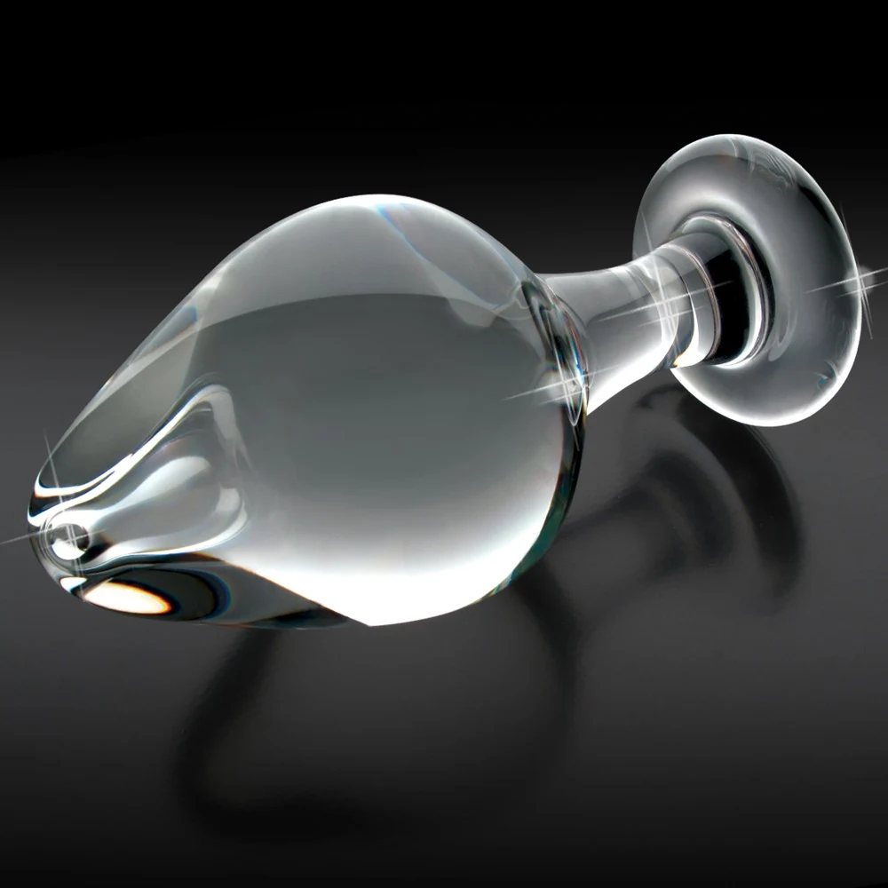 Handgemaakte glazen plug 9 cm