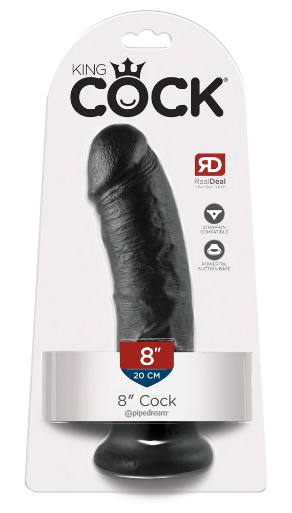 Realistische dildo met zuigvoet 21,5 cm