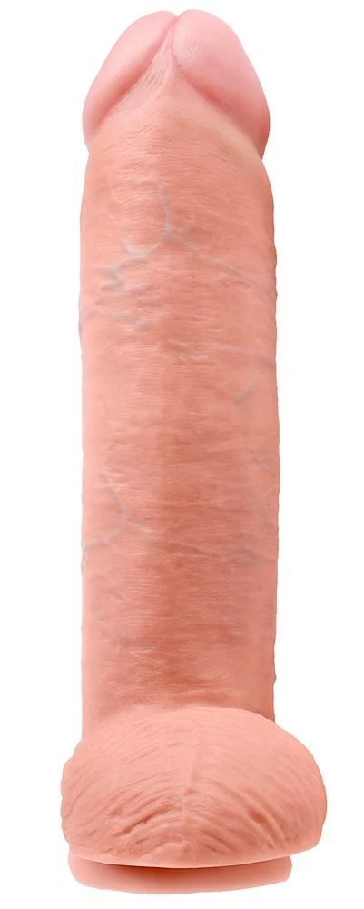 Realistische dildo met zuigvoet 30,5 cm
