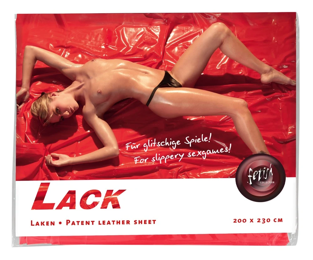 Vinyl laken rood 200 x 230 cm