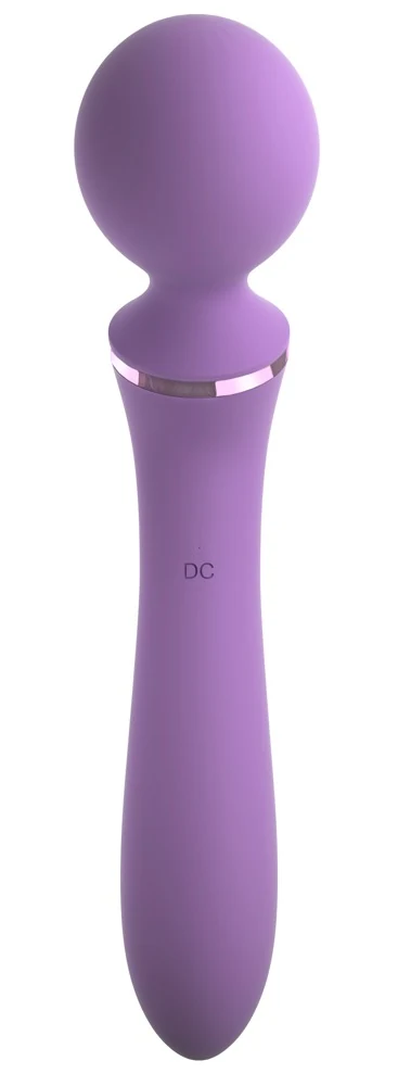 Dubbele stimulator en vibrator met kogelkop