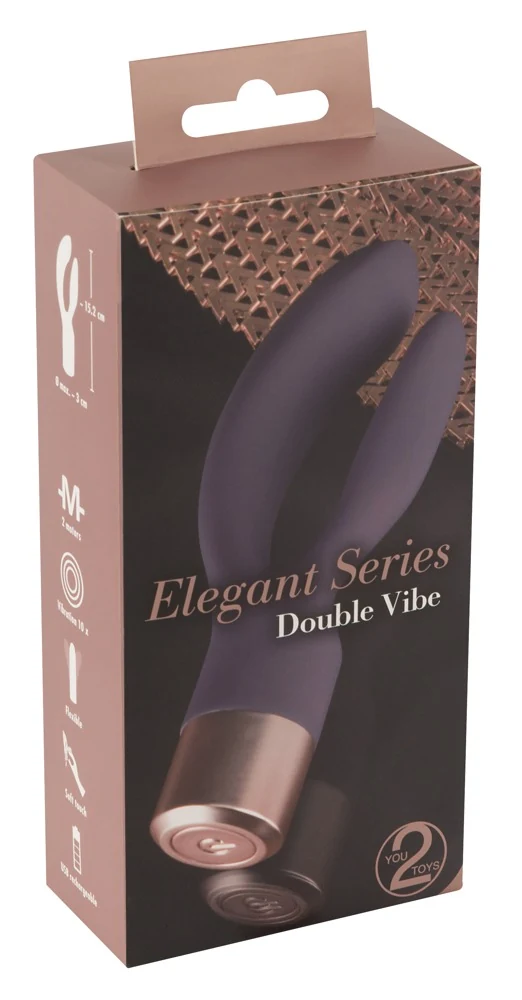 Ergonomische rabbit vibrator met dubbele motor