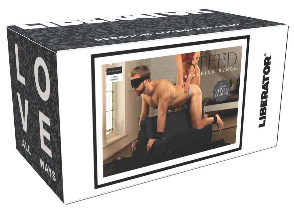 Liberator Steed bondage bank met boeien en oogmasker