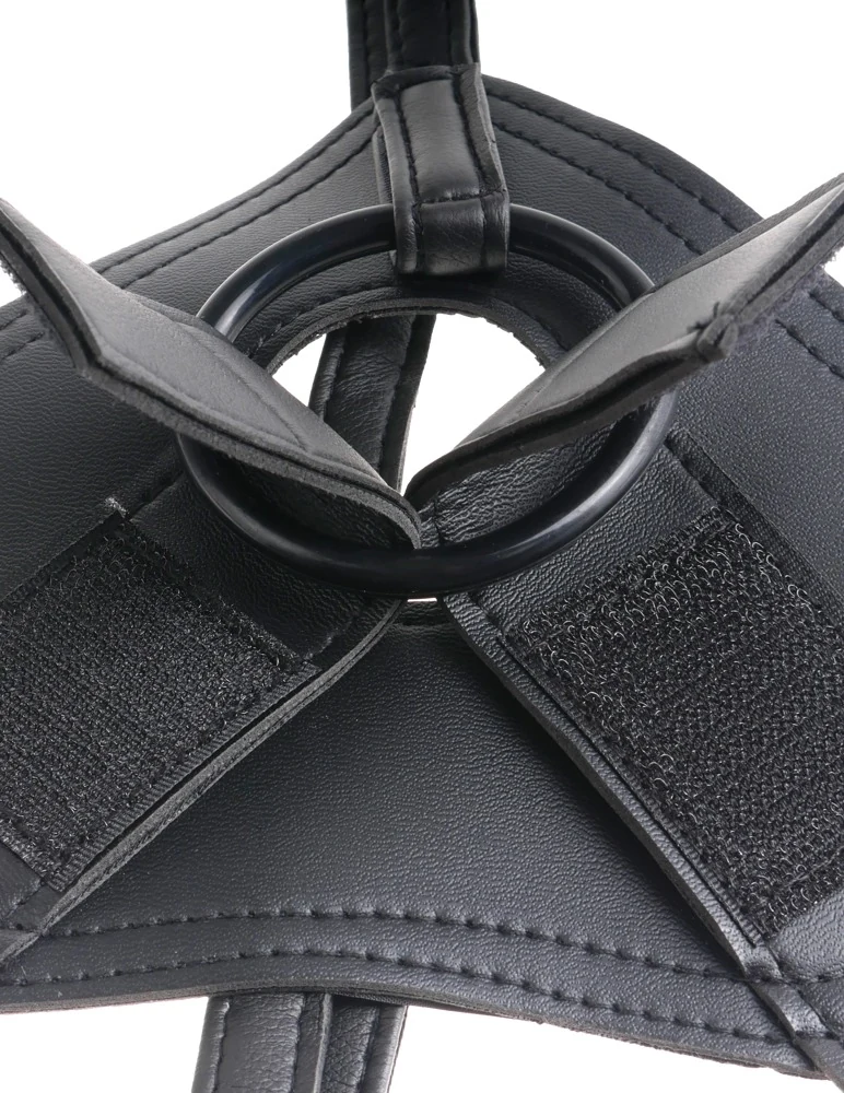 Verstelbare strap-on met verwisselbare dildo