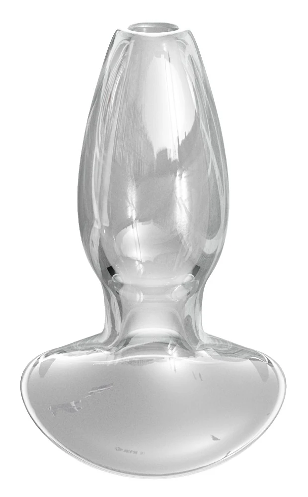Holle anaalplug van borosilicaatglas