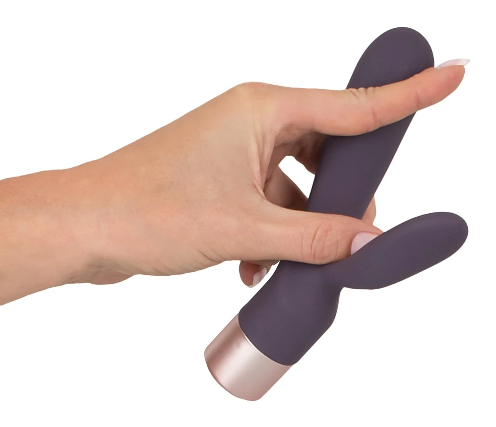 Ergonomische rabbit vibrator met dubbele motor