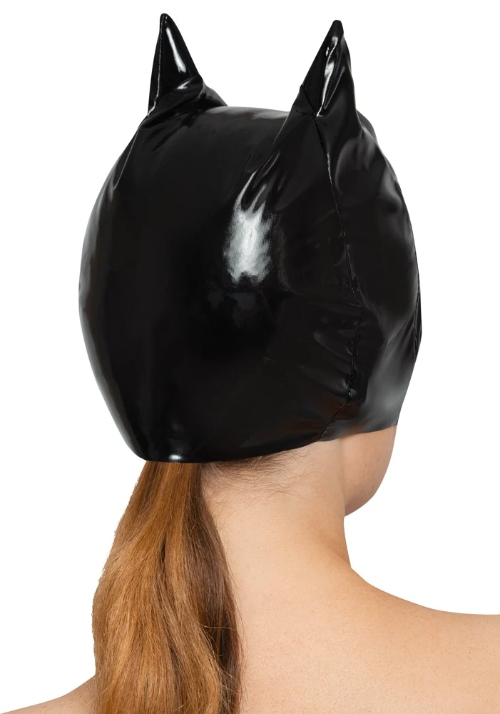 Lak kattenmasker half gezicht
