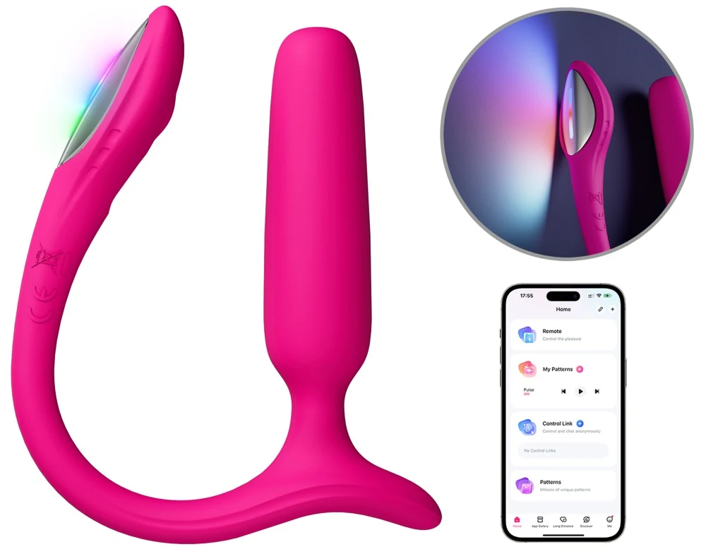 Lovense Lush Anal Bluetooth plug vibrator met LED