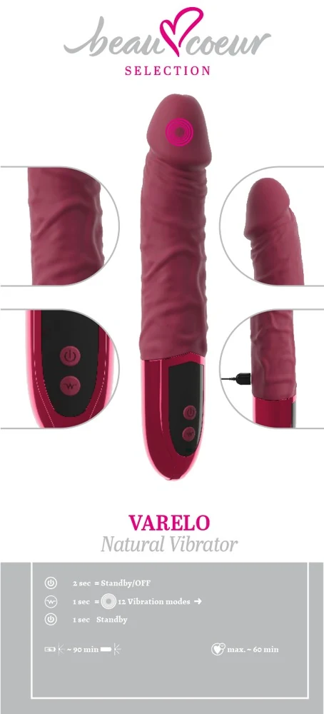 beau cœur VARELO vibrator rood