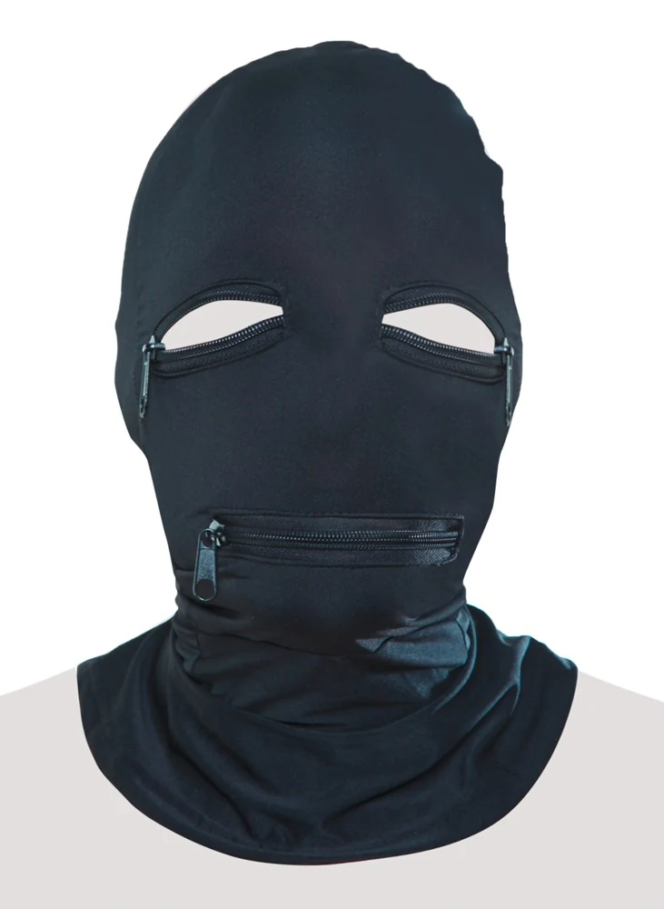 Elastisch hoofdmasker met ritsen