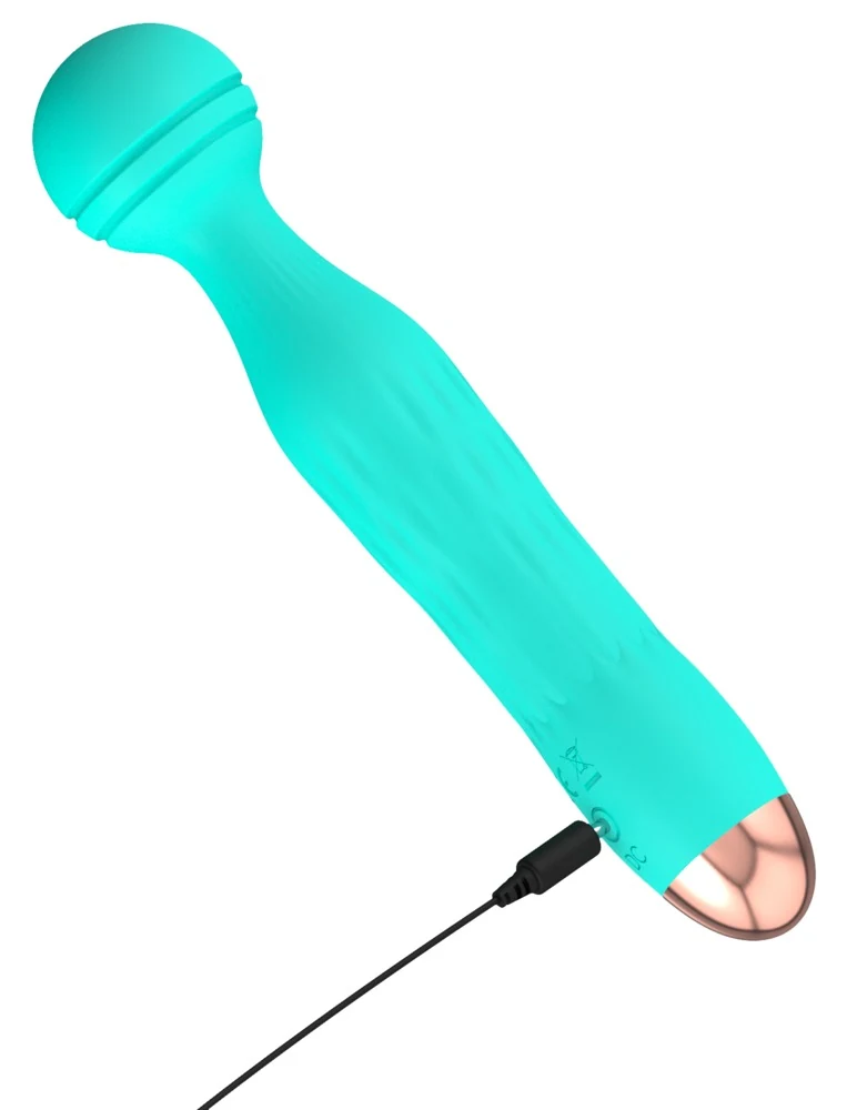 Groene mini vibrator met flexibele kop