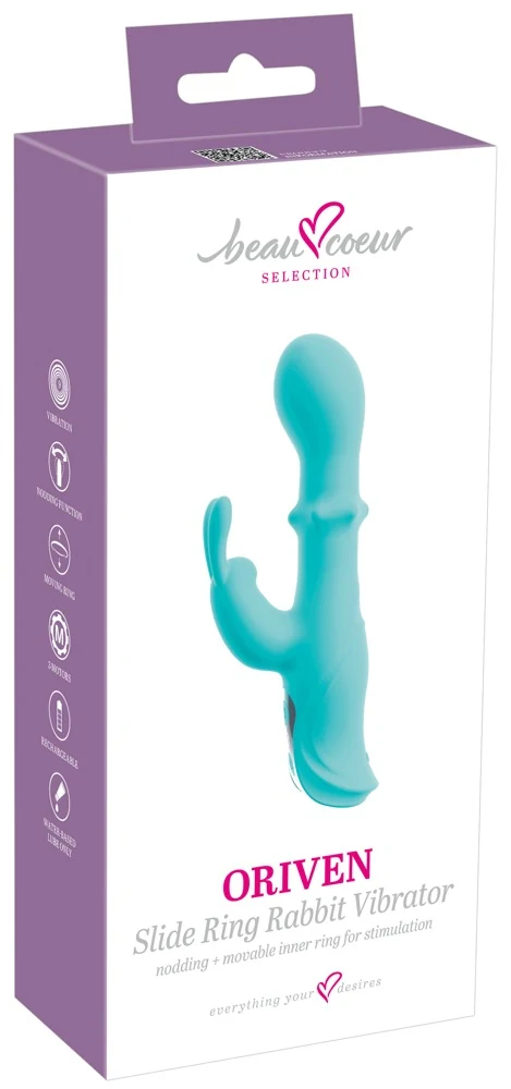 beau cœur ORIVEN Slide Ring Rabbit Vibrator