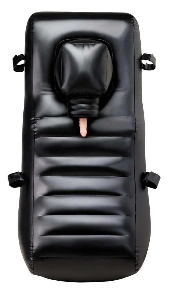 Opblaasbare seksmachine met 3 vibrators en afstandsbediening