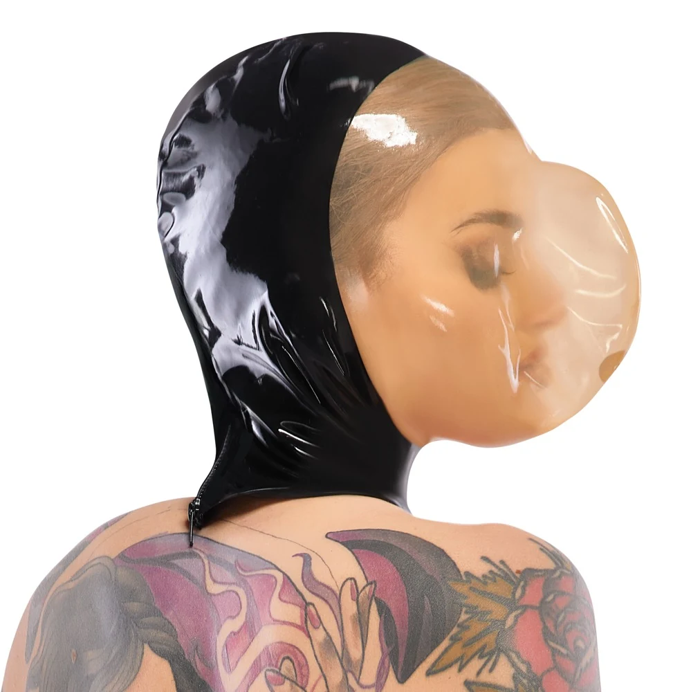 Latex vacuümmasker met rits