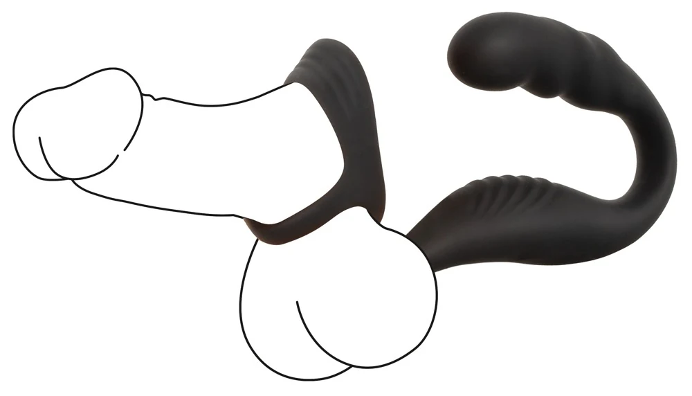 Cock ring met afstandsbediening en prostaatplug