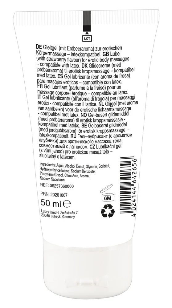 Lick it! vegan gel op waterbasis aardbei 50 ml