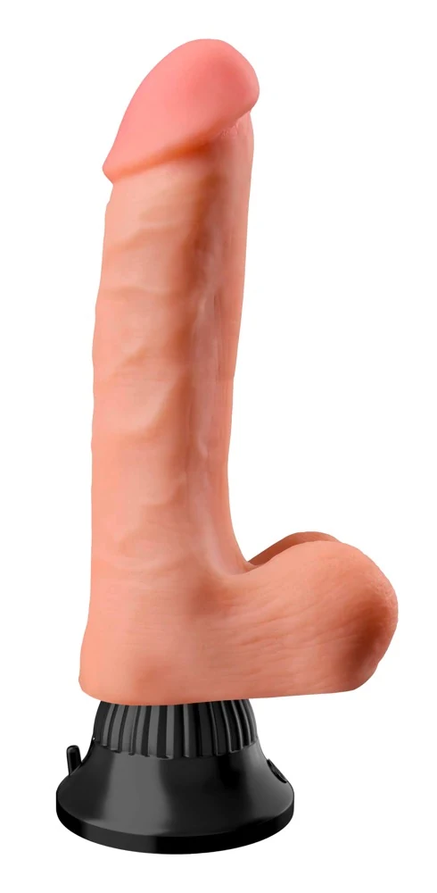 Realistische vibrator met zuigvoet en multispeed trilling