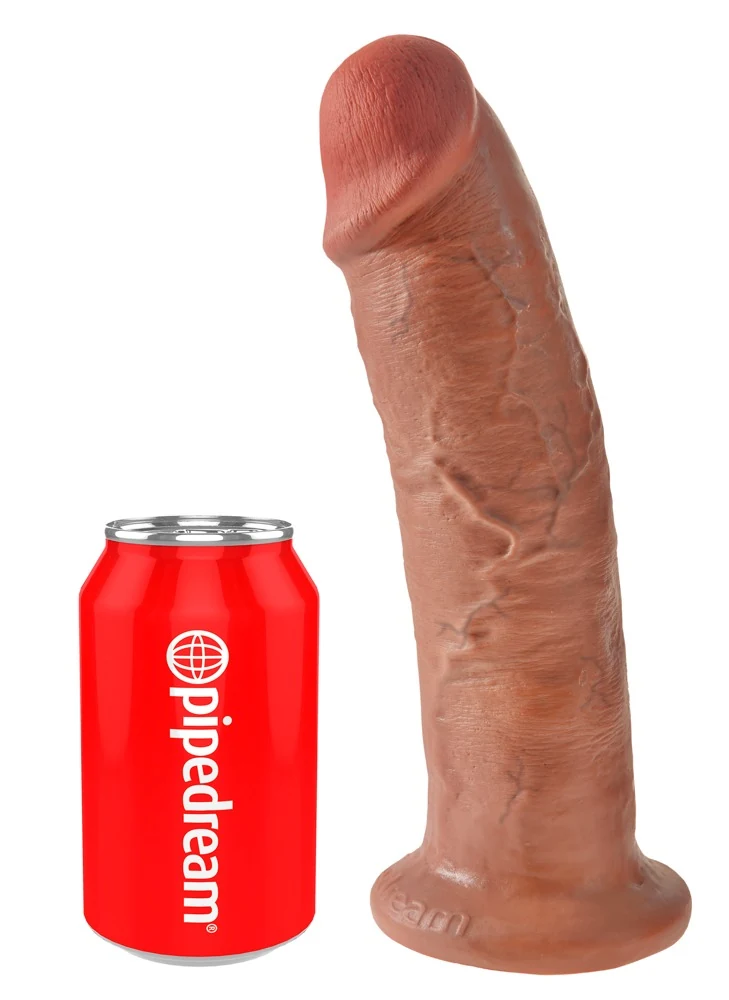Realistische dildo met zuigvoet 25,4 cm